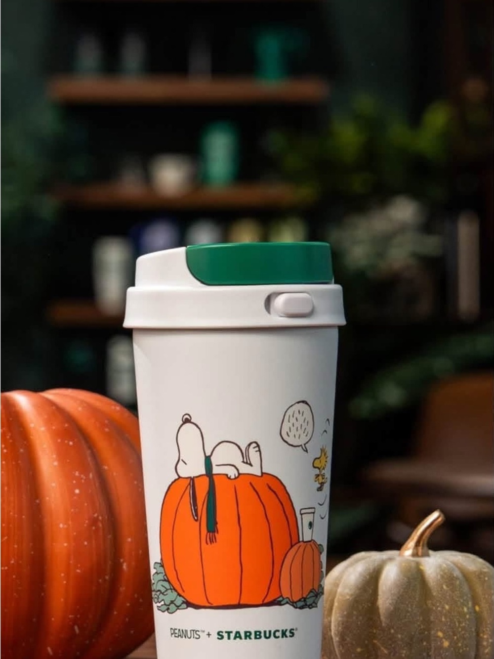 Starbucks X Peanuts Pumpkin Travel Tumbler